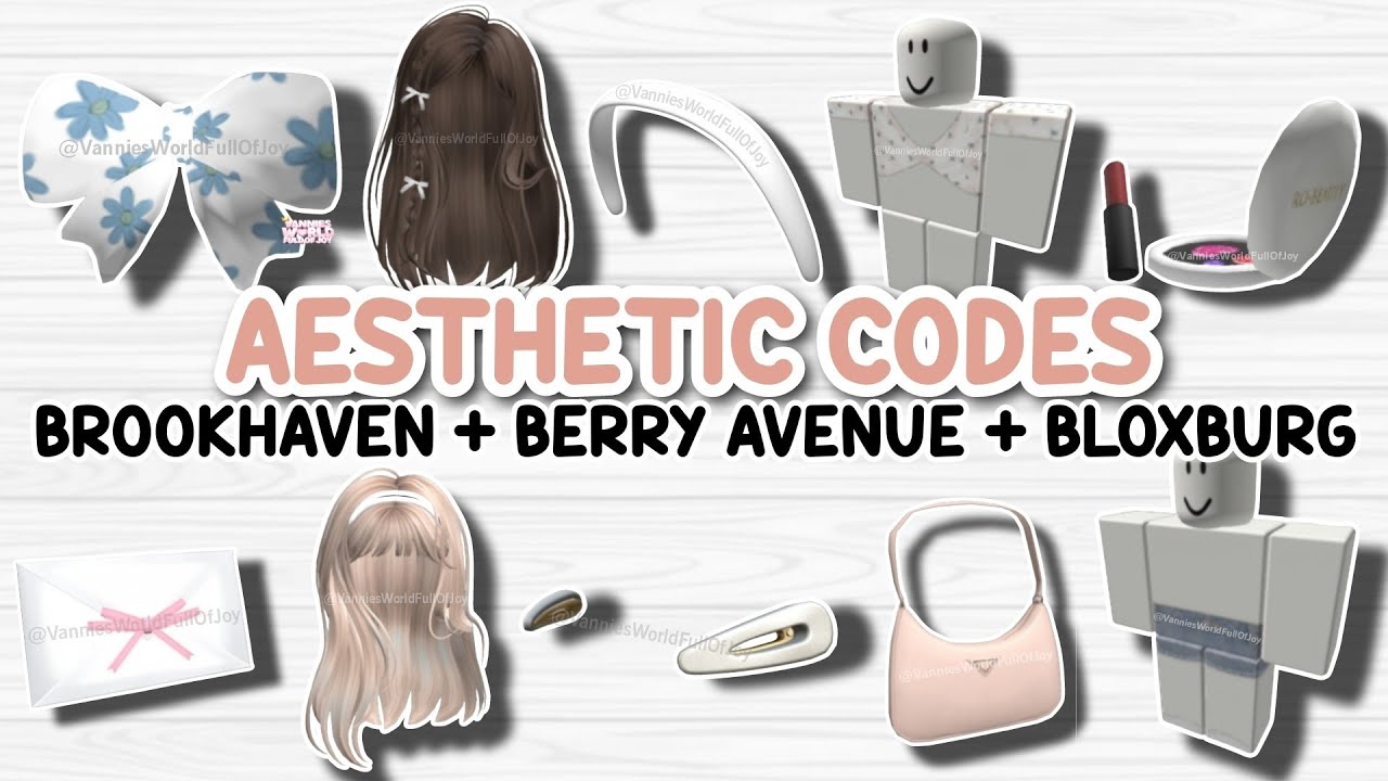 NEW* 10 CUTE HAIR ID CODES FOR BROOKHAVEN 🏡RP, BERRY AVENUE AND BLOXBURG  😍✨ 