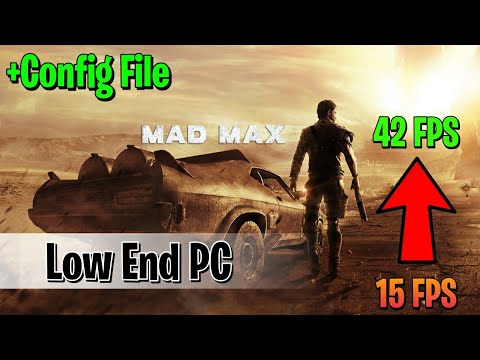 Mad Max : Lag u0026 Stuttering Fixed For Low End PCs | Intel HD |