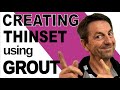 Creating Thinset Using Grout - Mosaic Tutorial