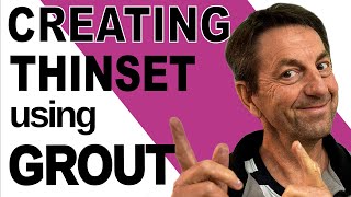 Creating Thinset Using Grout - Mosaic Tutorial