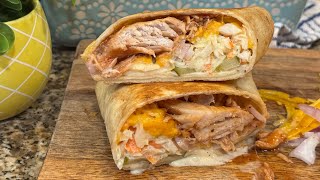 Grilled BBQ Chicken Wraps