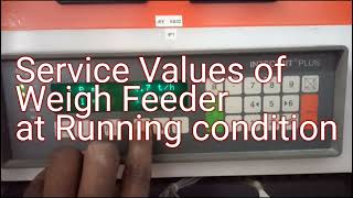 Intecont Plus Weigh Feeder Service Values