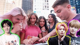 Asking NYC Strangers to Pick the Most Handsome BTS Member?! screenshot 4