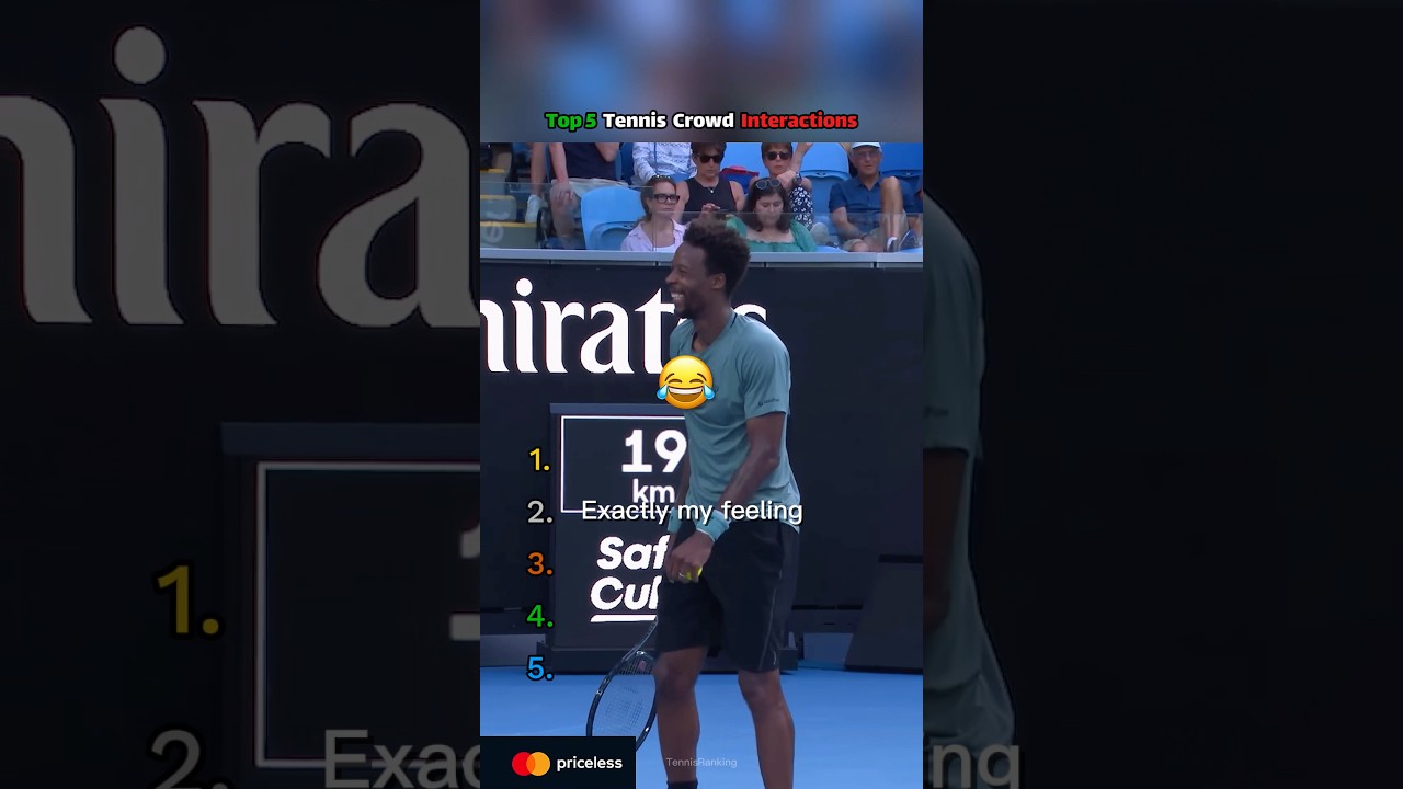 𝗧𝗼𝗽 𝟱 𝗧𝗲𝗻𝗻𝗶𝘀 𝗖𝗿𝗼𝘄𝗱 𝗜𝗻𝘁𝗲𝗿𝗮𝗰𝘁𝗶𝗼𝗻𝘀 😂 #tennis