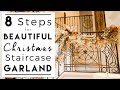 CHRISTMAS DECORATING | Christmas Garland Decoration for Your Stairway