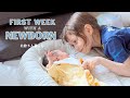 [ NEWBORN ] 新生児と北欧5人暮らしが始まりました🌿生後1週間の赤ちゃんとの日々 | ベビー服購入品