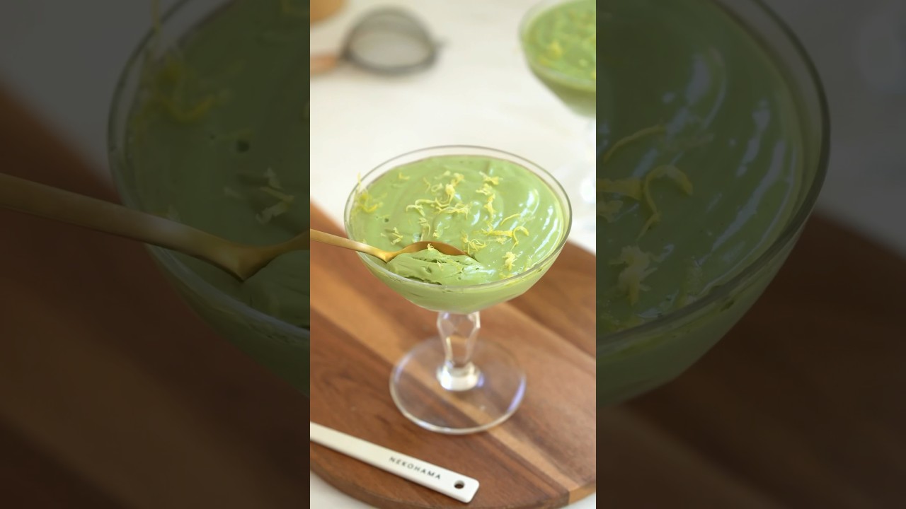 Protein packed matcha mousse! 