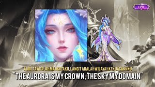 Voice Lines New Epic Skin AURORA, Veil Of The Celestials | Advance Server Update | MLBB