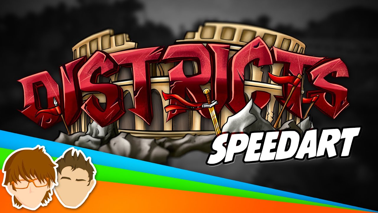 "The Districts SMP" Logo Design - SpeedART (1440p HD)