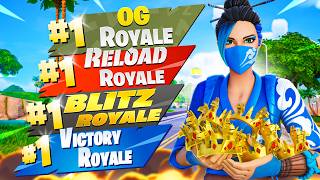 Winning EVERY Fortnite Mode in a ROW! (IMPOSSIBLE CHALLENGE)