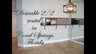 Gorgeous 2 2 Rental in the Heart of Coral Springs Florida