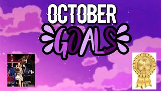October Goals!