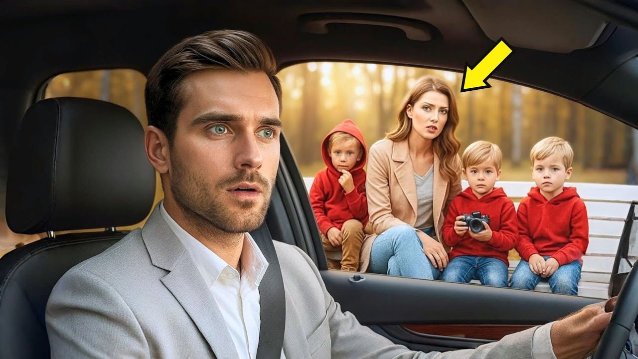 المليونير يرى خطيبته السابقة تنتظر سيارة أوبر مع ثلاثة أولاد يشبهونه تمامًا...