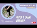 Paper 1 Pre-Exam Panel Q&amp;A | AQA A Level Sociology | Live Panel for 2026