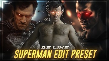 Ae Inspired Full Edit Preset For Alight Motion | Superman Edit - Passo Bem Solto  | By e9mafx 💚