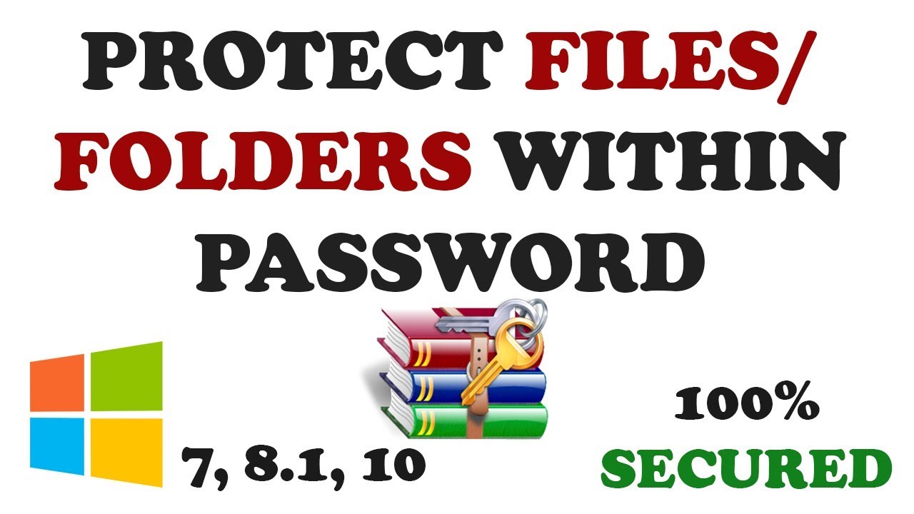 How to add a Password to a WINRAR file - YouTube