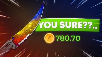 😳 IMPULSIVE KNIFE DEPOSIT ON CSGOROLL!!