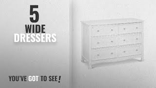 Top 10 Wide Dressers [2018]: DaVinci Kalani 6 Drawer Double Wide Dresser, White