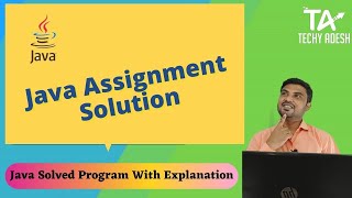 Java Assignment Solution (Person, Teacher, Student Class based on inheritance) -Techy Adesh