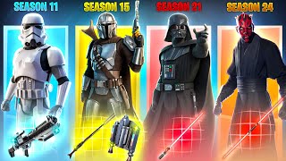Evolution of All STAR WARS Bosses, Henchmen \& Mythic Weapons in Fortnite (2019 - 2023)