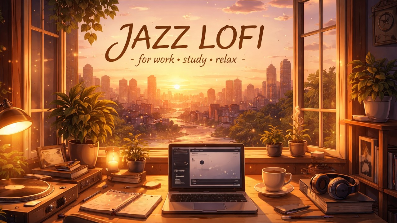 2hours Jazz LOFI Deep Focus Ambient Music for Study and Work - YouTube
