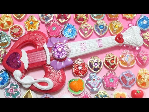 ツインラブギター  ミライクリスタル大量 音声確認 HUGっと！プリキュア アニメ おもちゃ ガシャポン 食玩