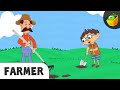 Farmer | Tractor Songs || Occupational Songs | Community Helpers | Rhymes on Profession