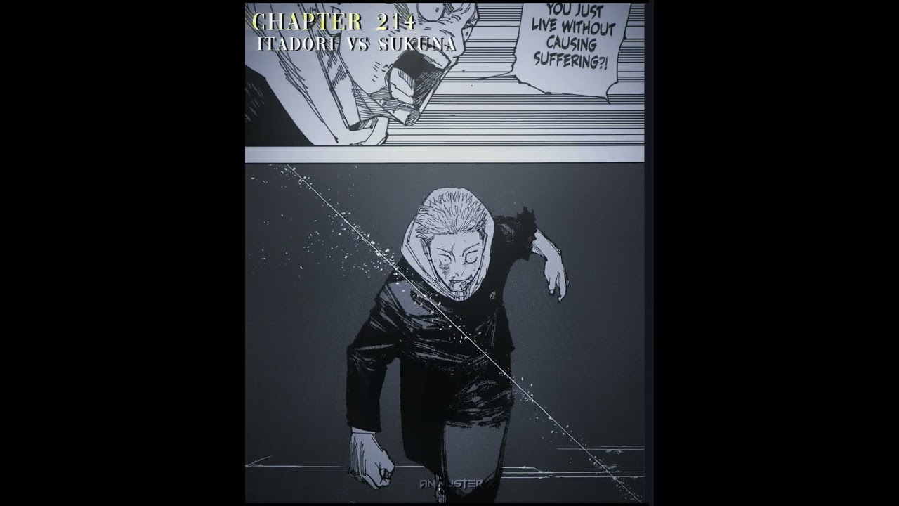 Jujutsu Kaisen - chapter 214 Itadori VS Sukuna manga - Edit 🗣️🔥