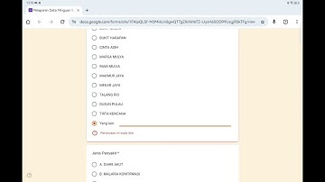 Panduan Pengisian Google Form Pelaporan Data Surveilans di Puskesmas Air Rami