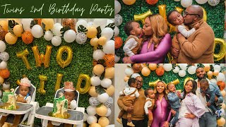 OUR TWINS SECOND BIRTHDAY PARTY | The Best Two Wild Themed Surprise Ever