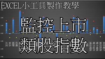 Excel製作小工具股票類股漲跌幅監控