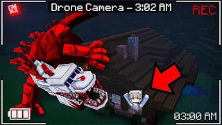 We Used DRONES to Catch INFECTED SKY in Minecraft..