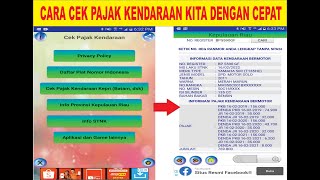 Cara Cek Pajak Kendaraan Bermotor Di HP ANDROID anda screenshot 3