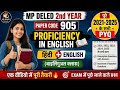MP DELED 2nd Year Paper 905 Proficiency in English | 2021-2025 Previous Year Questions Bilingual