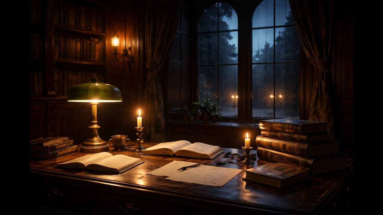 POV: Dark Academia Nights | Studying Until Morning | Focus Music Playlist