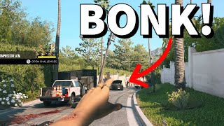 Can we hit a zombie from LONG range. Impressive Aim and Donk! challenge in Dead Island 2