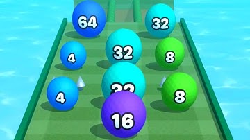 2048 Golf Ball Runner ! All Levels Gameplay (45-48) android, ios