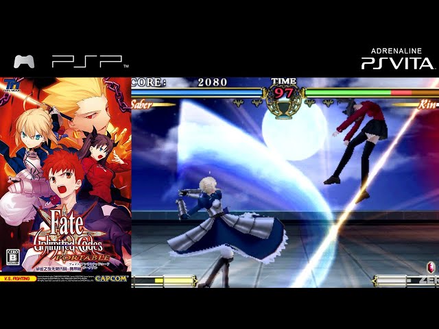 fate unlimited codes ppsspp - jogo de luta para android