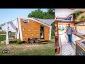 DIY Off Grid Tiny House - Fold Out Wall & Gorgeous Bathroom