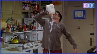 Joey drinks a gallon of milk | Friends 10x13