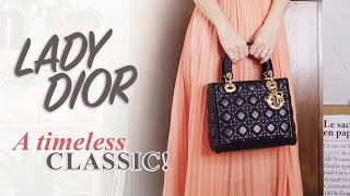 LADY DIOR MINI BAG BLACK REVIEW + WHAT FITS + MOD SHOTS + IS IT WORTH IT?!  billiexluxury 