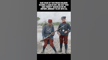 WW1 Brought to Life: French Soldiers Goofing Around in 1914