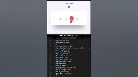 Insane CSS Pagination Animation 🔥 | Gooey UI Effect with Pure CSS #coding #cssanimation #htmlcss