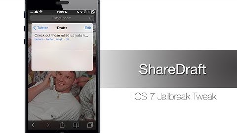 ShareDraft lets you save your twitter drafts from your share panel - iPhone Hacks