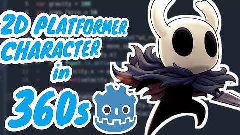 2d Platformer Character Movement in 360 Secs Godot Engine Tutorial