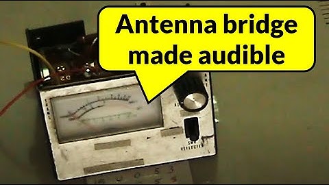 Making a resistive antenna bridge audible