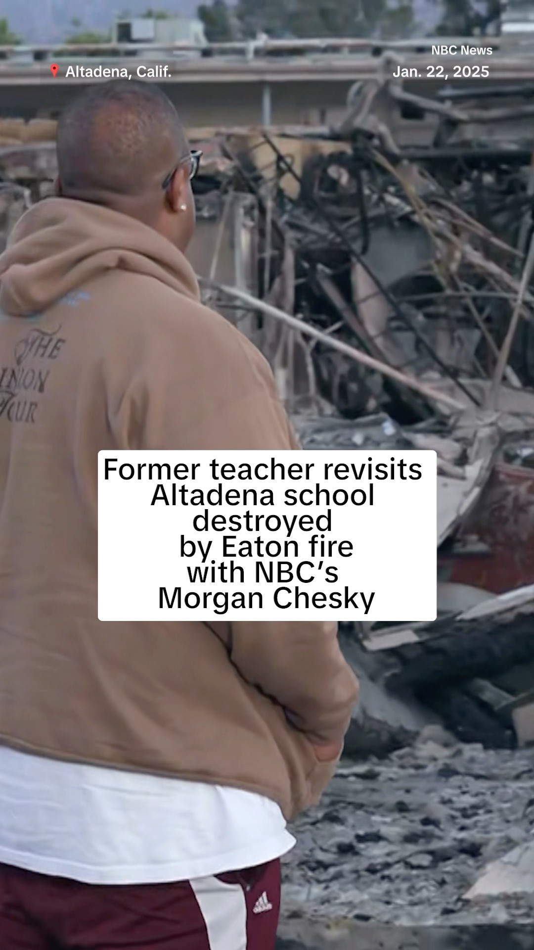 Former teacher visits Altadena school destroyed by the Eaton Fire