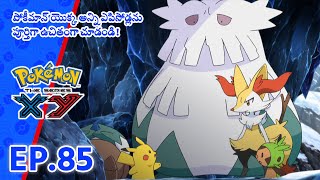 Pokémon the Series: XY | భాగం 85 | Over The Mountain Of Snow! | Pokémon Asia  (Telugu)