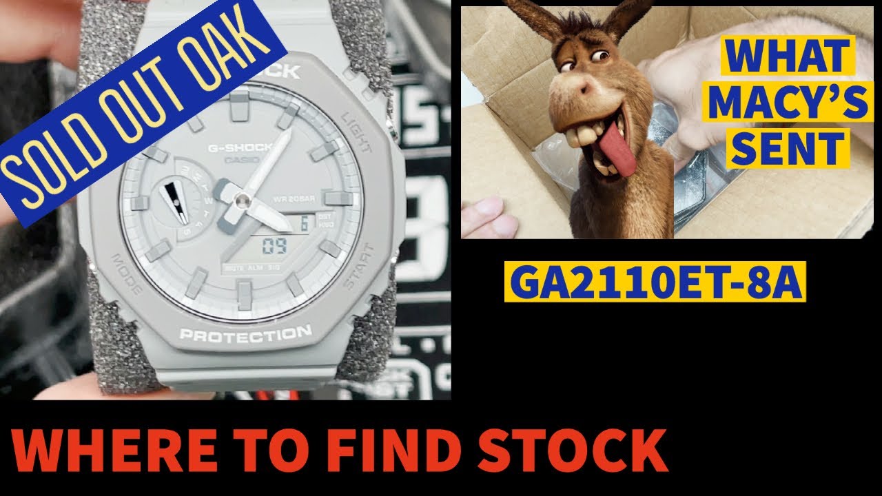 G-Shock Gray Oak - GA2110ET-8A - SOLD OUT EVERYWHERE Where to buy 