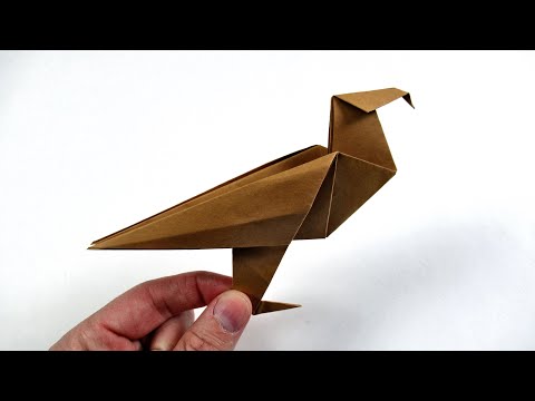 How to make origami eagle easy